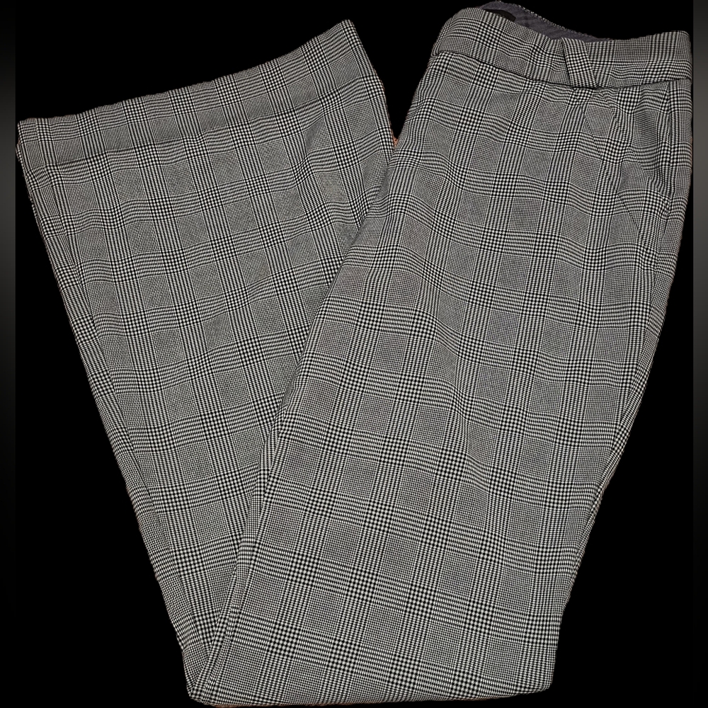 Worthington Petite Women Gray Curvy Fit  Flare Leg/boot Cut Dress Pants 14P